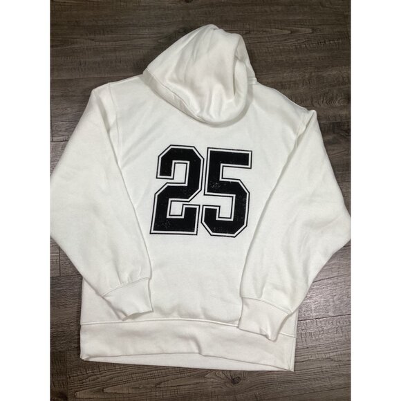 Wild Fable White One Degree Hotter Logo Mens Hoodie Sweater XXS School Winter - Picture 2 of 9